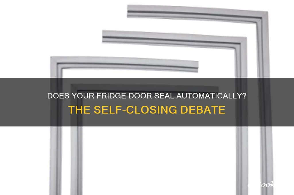 should a refrigerator door close by itself