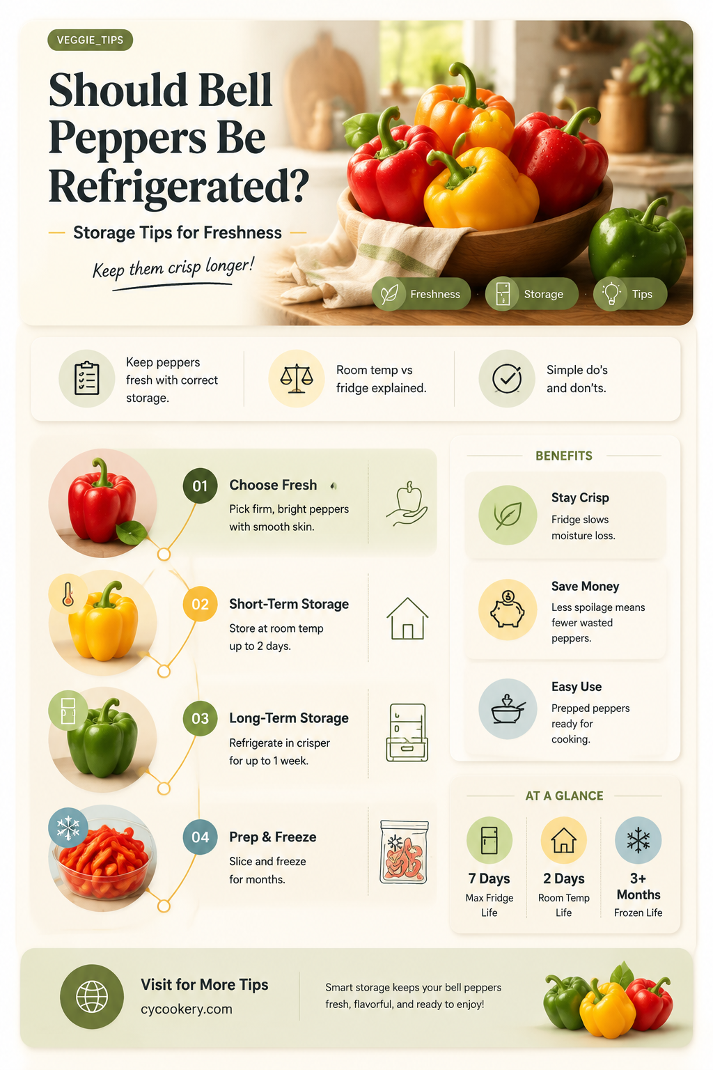 are bell peppers supposed to be refrigerated