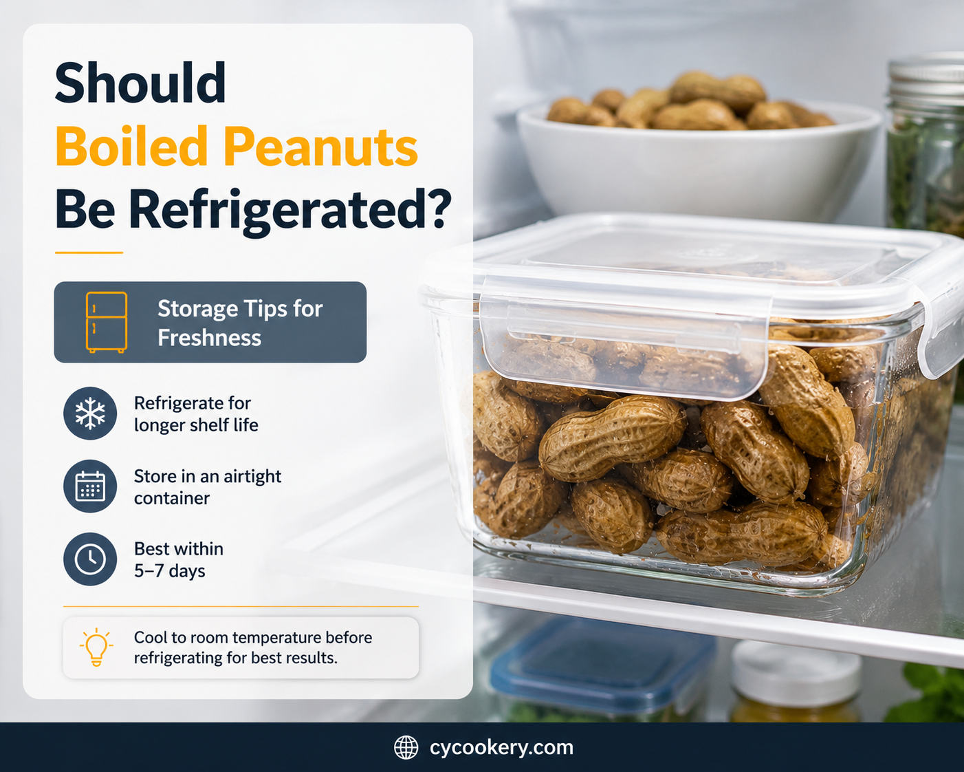 are boiled peanuts supposed to be refrigerated