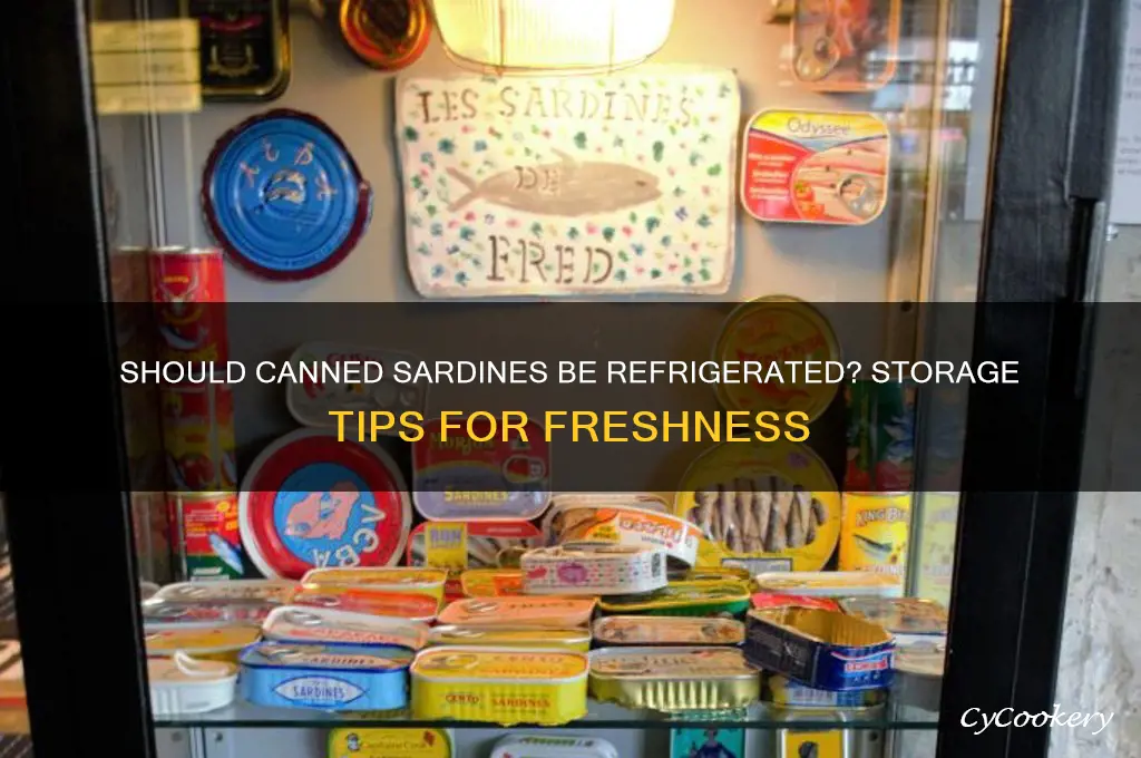 should canned sardines be refrigerated