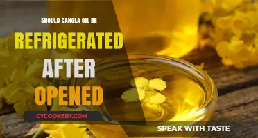Should Opened Canola Oil Be Refrigerated? Storage Tips Explained