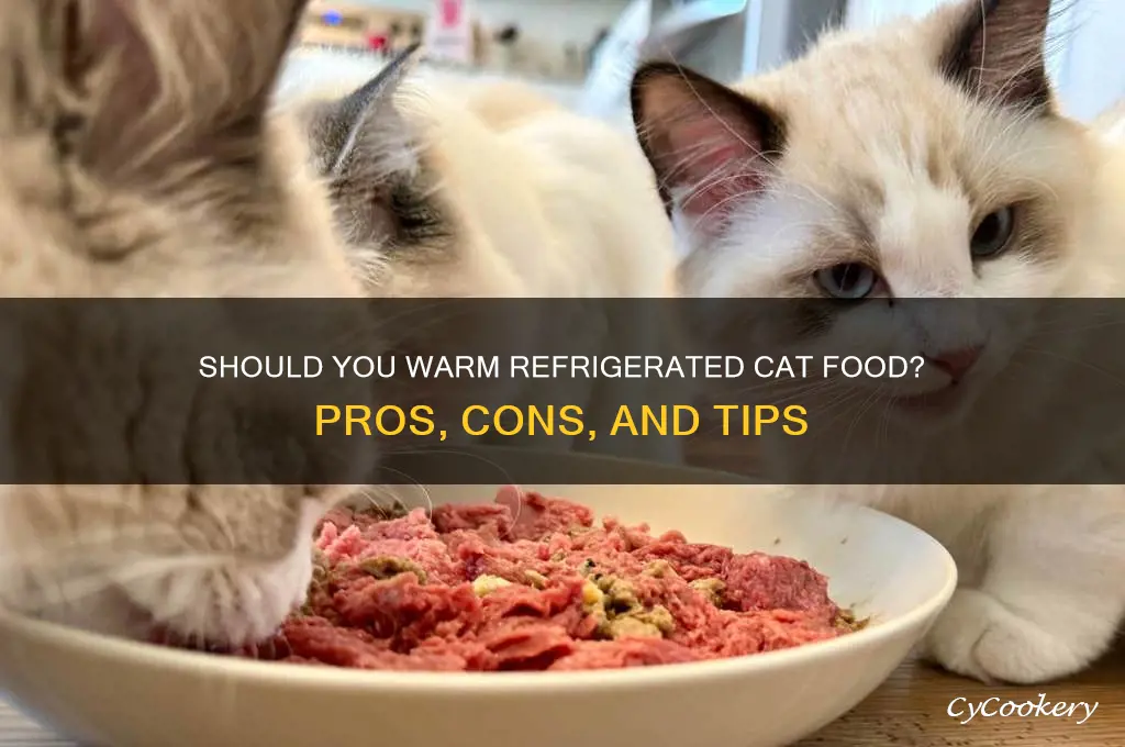 should cat food be warmed after refrigeration