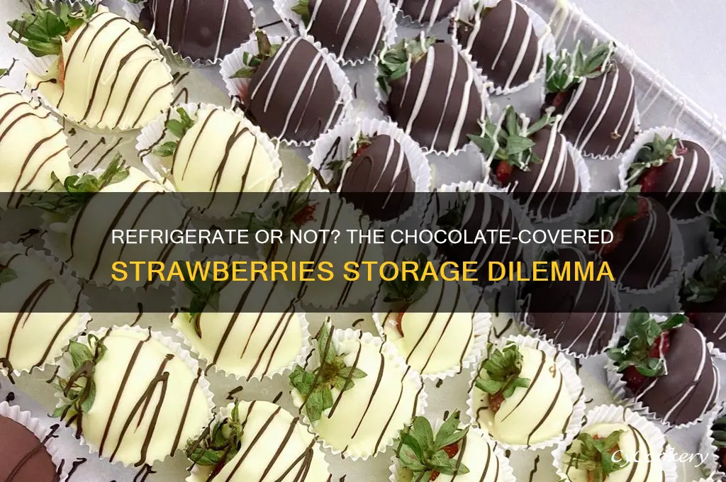 should chocolate covered strawberries be kept refrigerated
