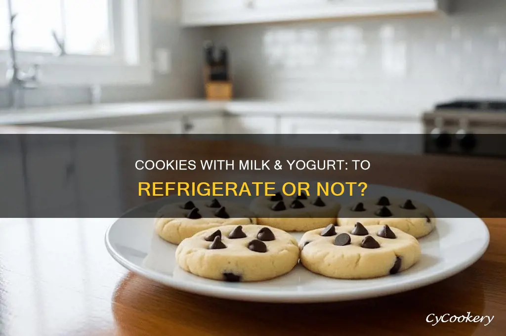 should cookies with milk & yogurt be refrigerated