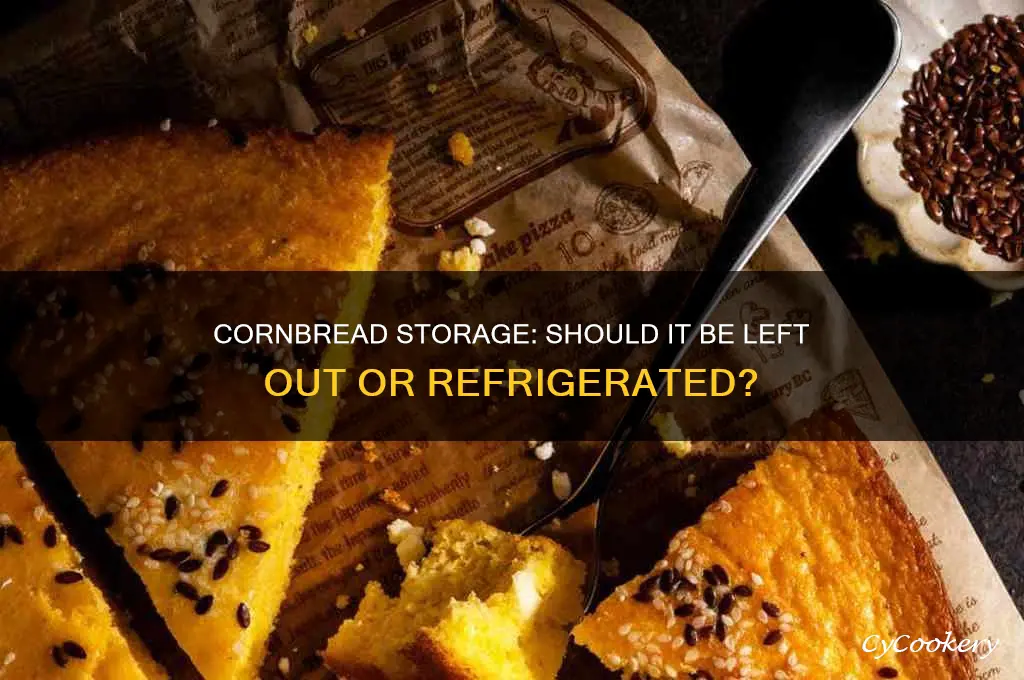 should cornbread be left out or refrigerated