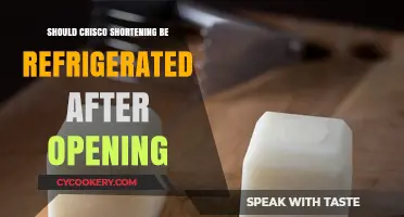 Should Crisco Shortening Be Refrigerated After Opening? Storage Tips