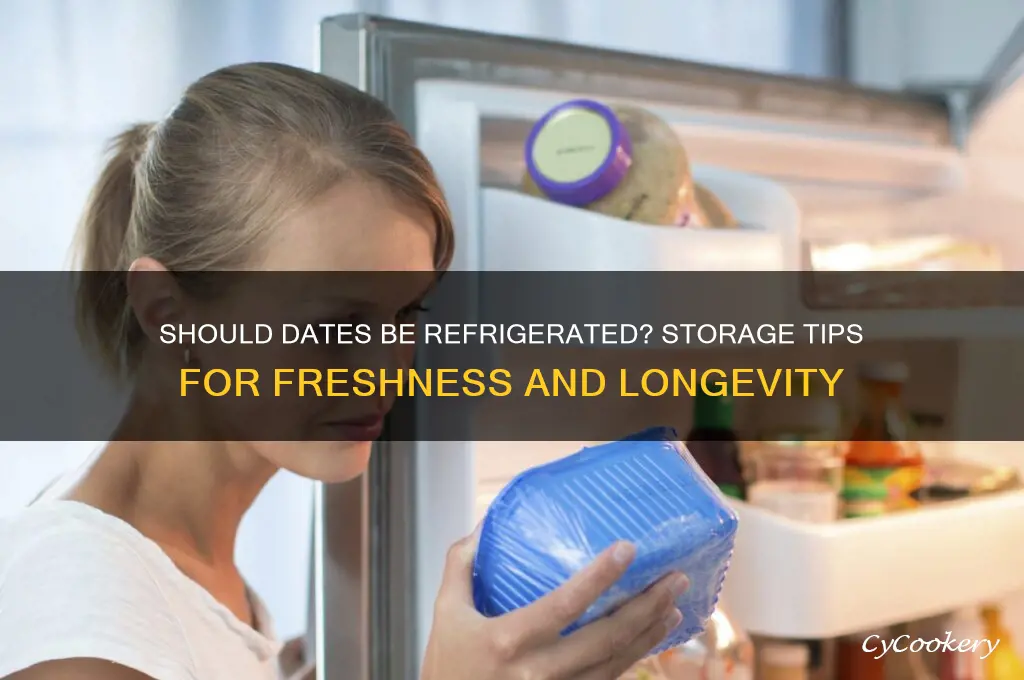 should dates be kept in the refrigerator