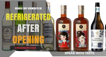Should Dry Vermouth Be Refrigerated After Opening? A Guide