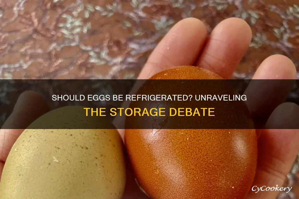 should eggs be placed in the refrigerator