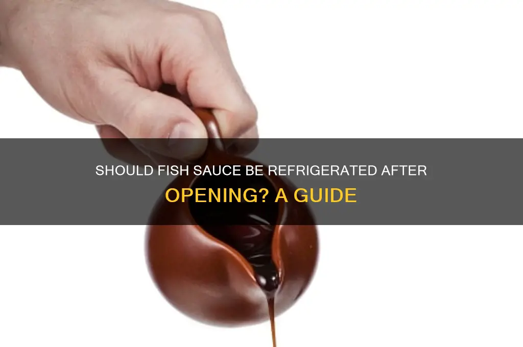 should fish sauce be refrigerated after opening