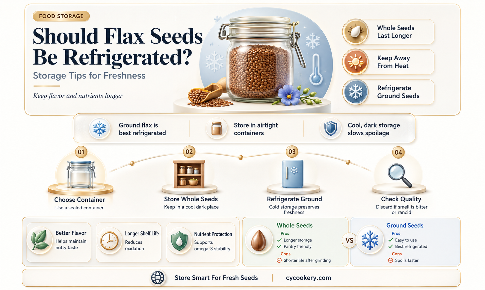 are flax seeds supposed to be refrigerated
