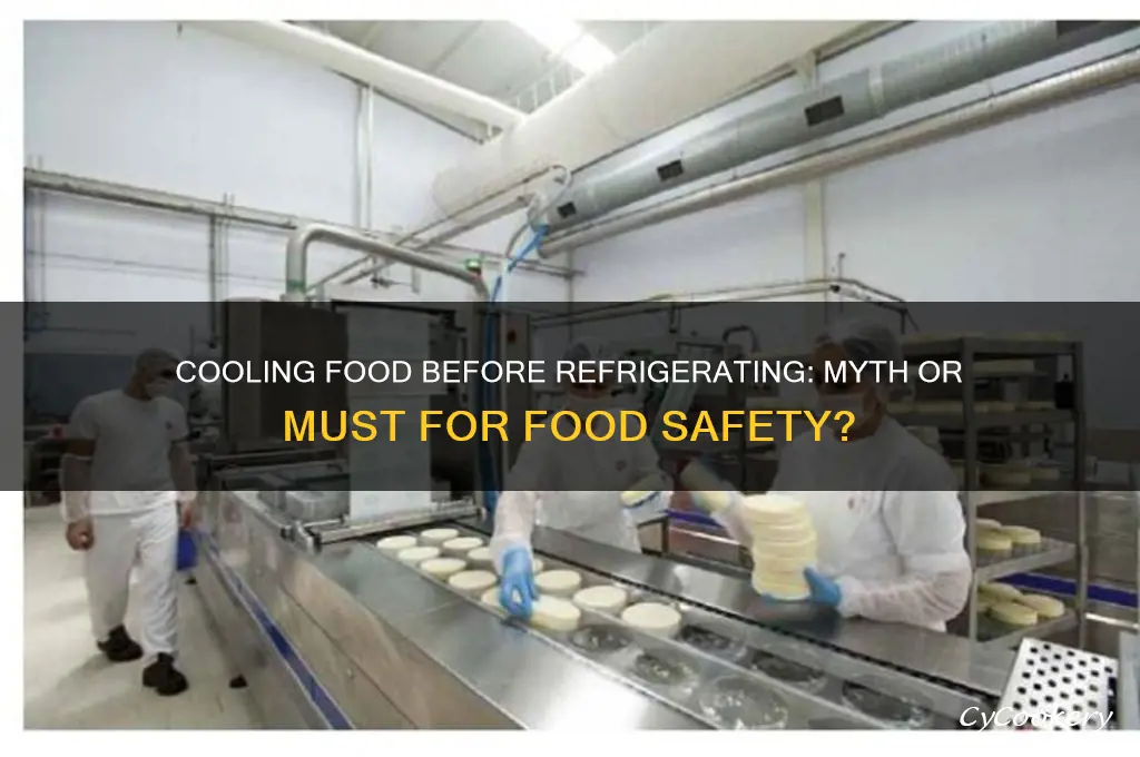 should food be completely cool before refrigerating
