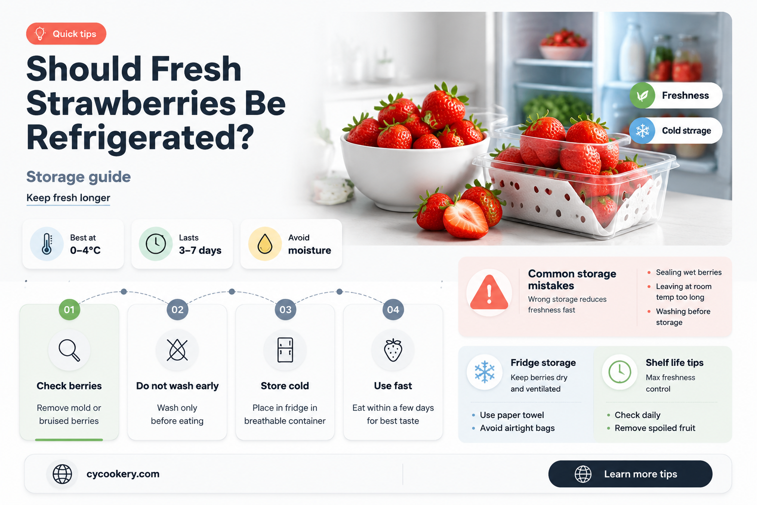 are fresh strawberries supposed to be refrigerated