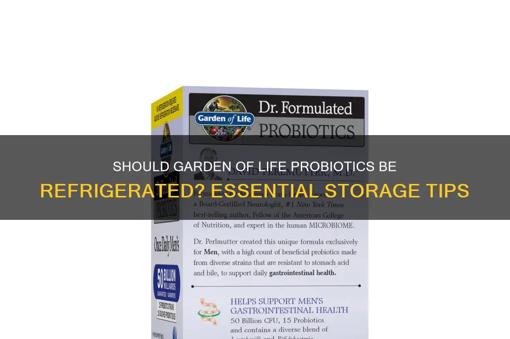 should garden of life probiotics be refrigerated