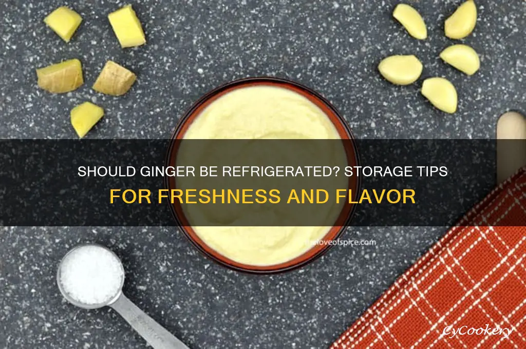 should ginger be kept in the refrigerator
