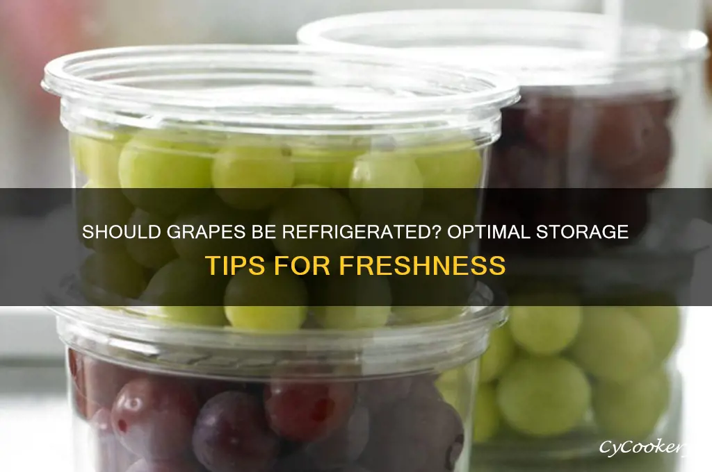 should grapes be kept in the refrigerator
