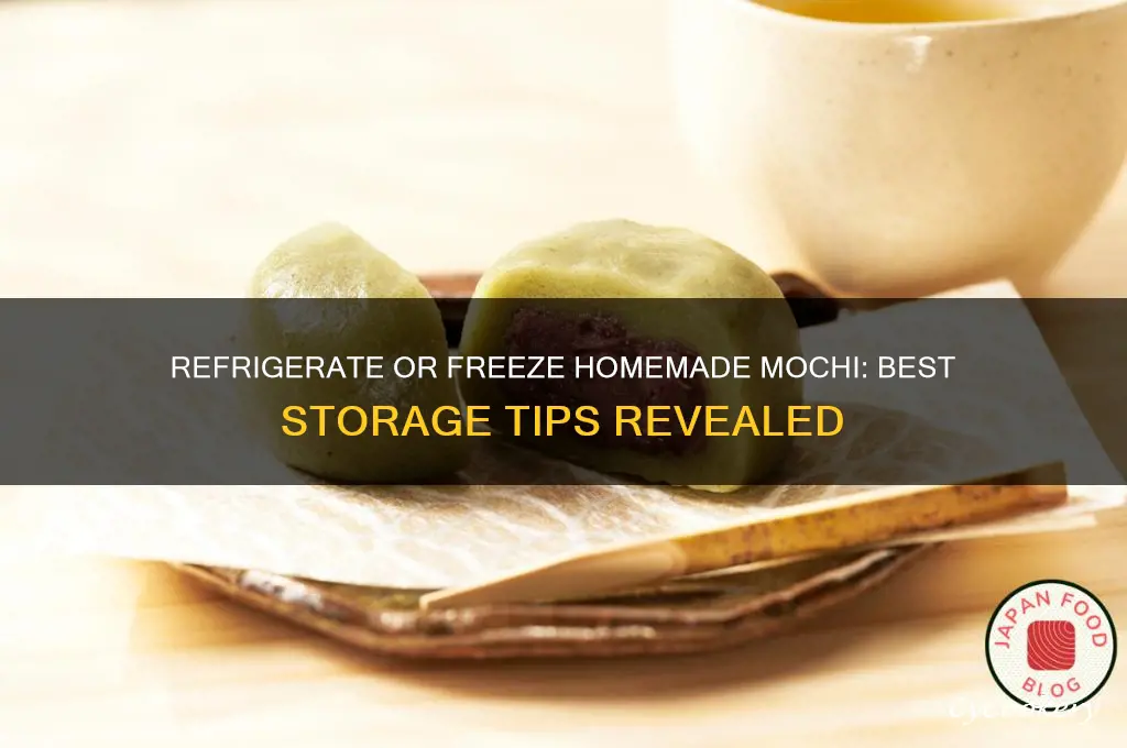 should homemade mochi be refrigerated or frozen