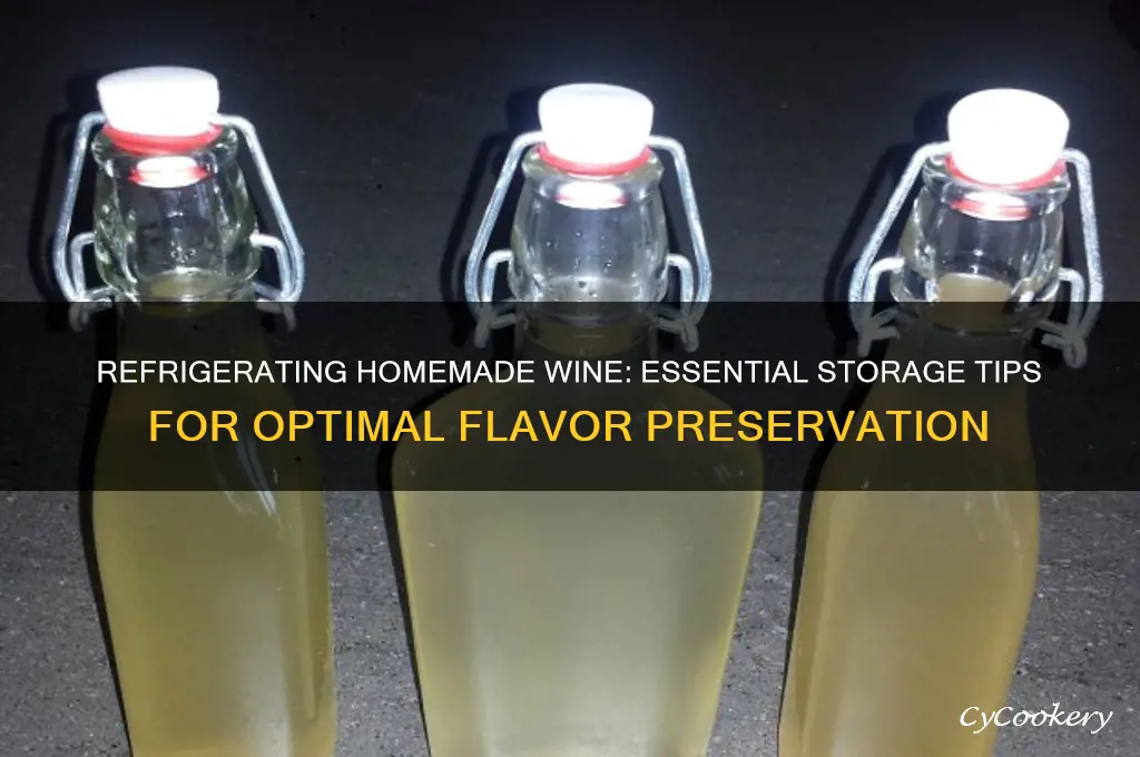 should homemade wine be stored in refrigerated