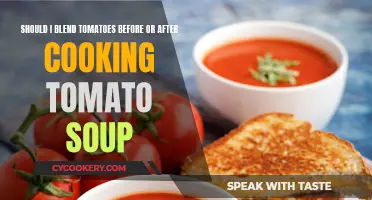 Tomato Soup: Blend Before or After Cooking?