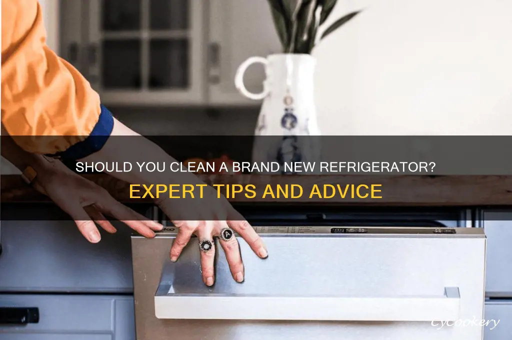 should i clean a brand new refrigerator