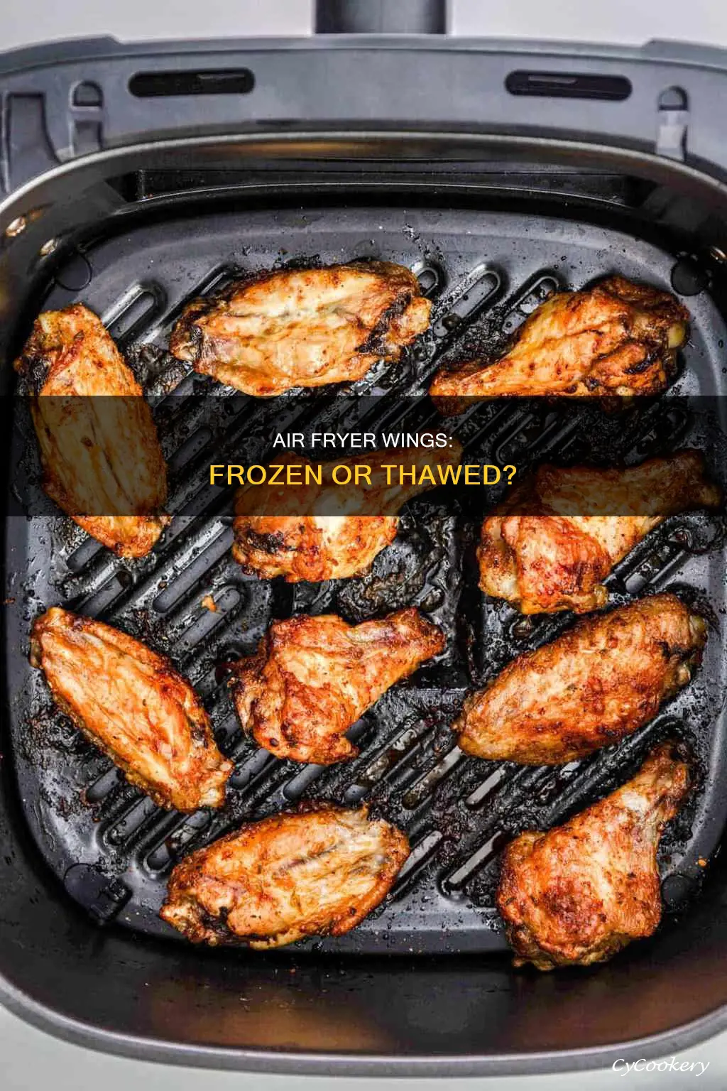 should i cook wings in air fryer frozen or thawed