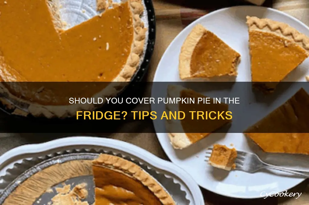 should i cover pumpkin pie in refrigerator