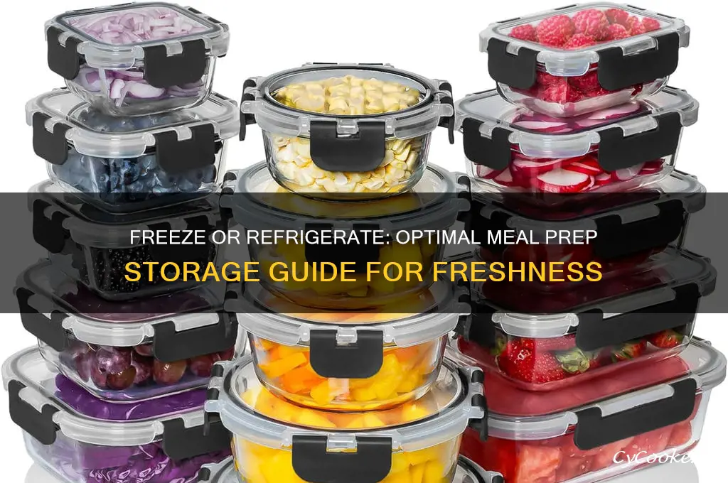 should i freeze or refrigerate meal prep