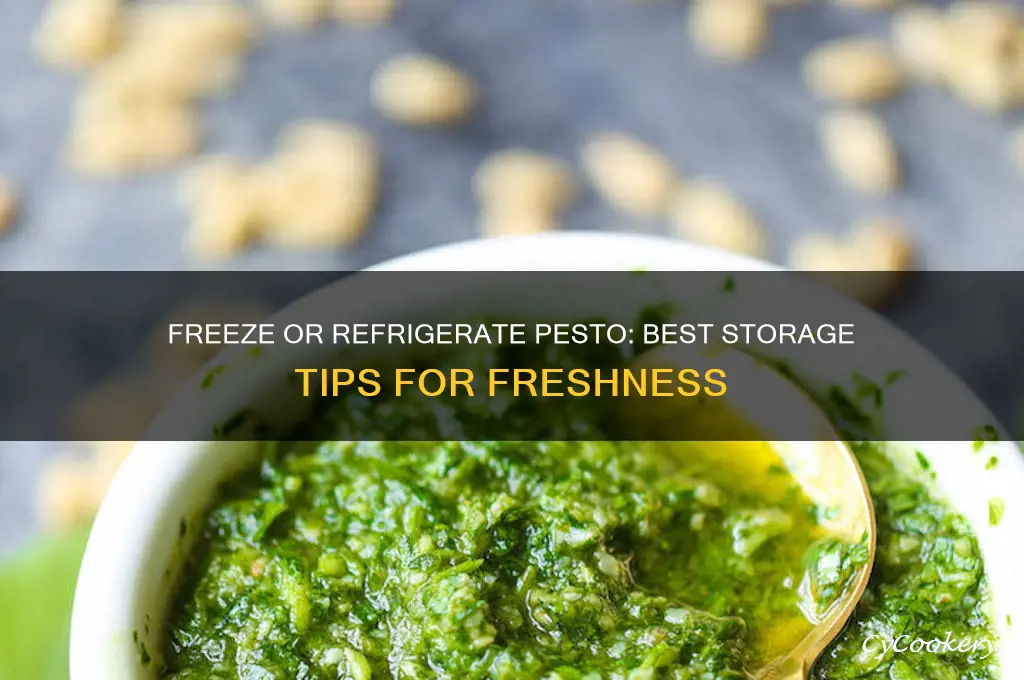 should i freeze pesto or refrigerate it