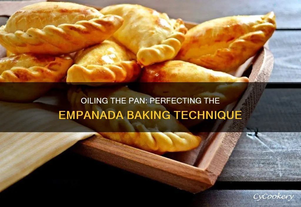 should I oil the pan for baking empanadas