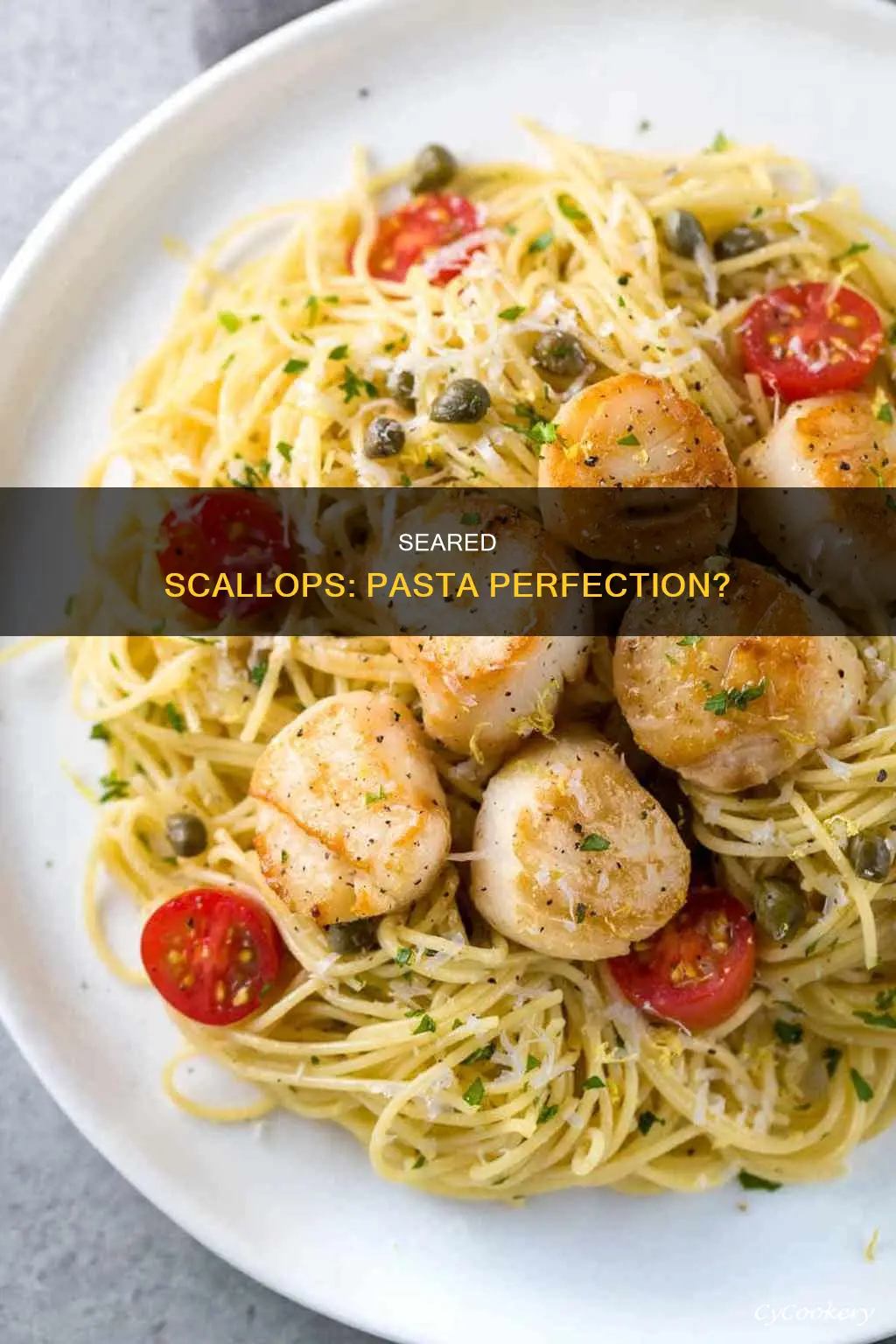 should I pan sear scallops before adding to pasta