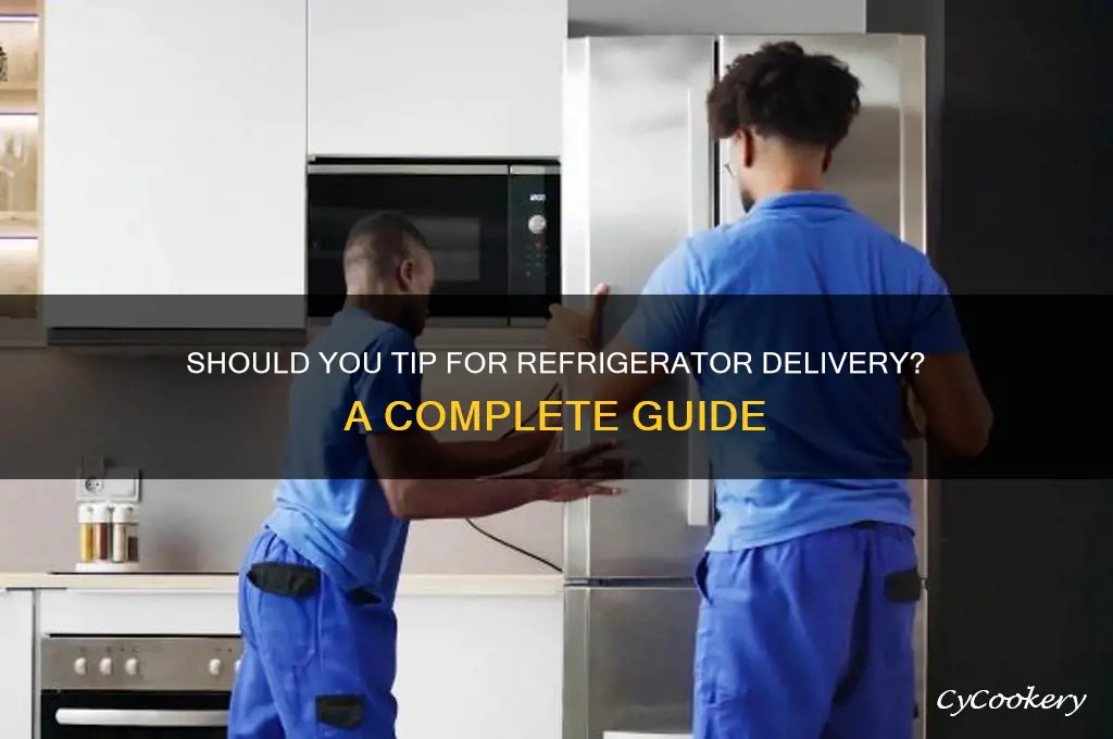 should i pay tip for deliver refrigerator