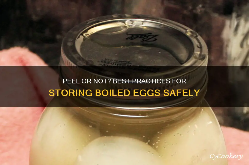 should i peel boiled eggs before refrigerating