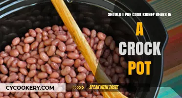 Pre-Cooking Kidney Beans in a Crock Pot: Is It Necessary?