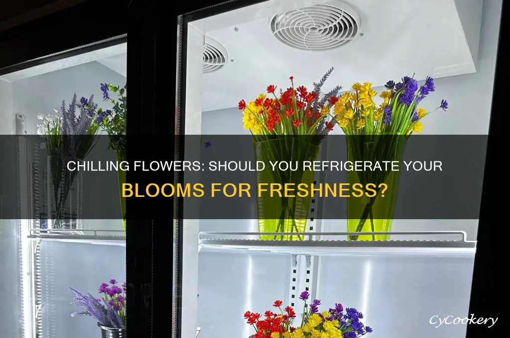 should i put flowers in the refrigerator