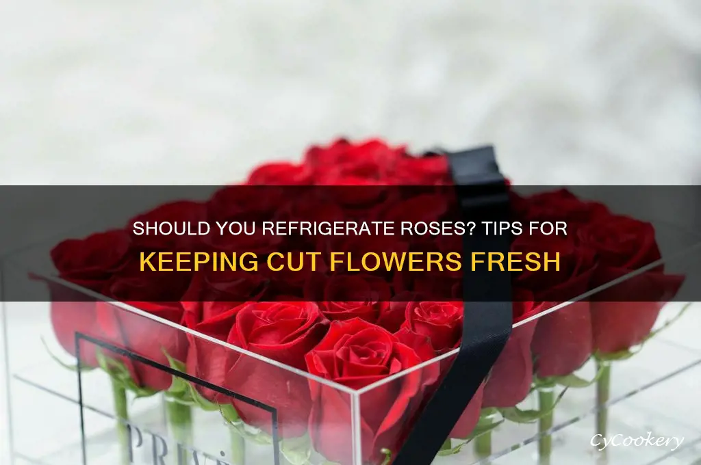 should i put roses in the refrigerator