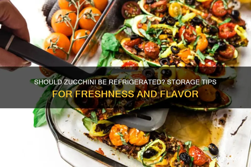 should i put zucchini in the refrigerator
