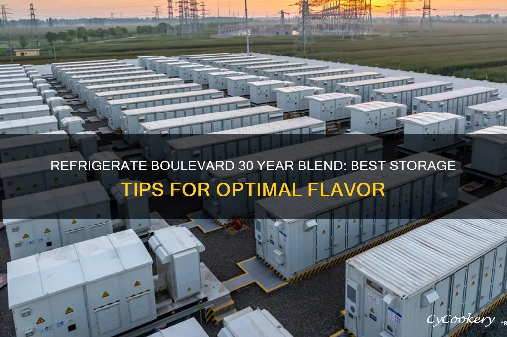 should i refrigerate boulevard 30 year blend