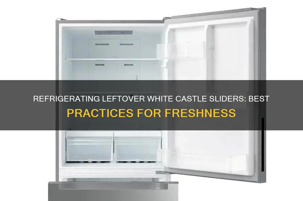 should i refrigerate leftover restaurant white castles