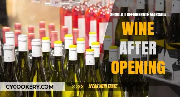 Refrigerating Marsala Wine: Post-Opening Storage Tips for Optimal Flavor