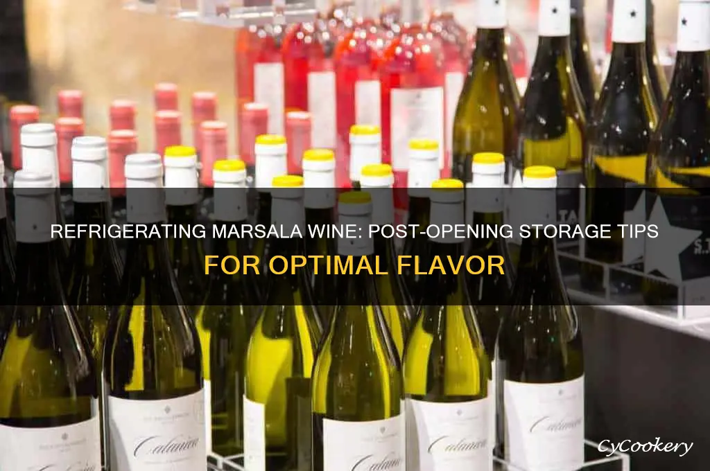 should i refrigerate marsala wine after opening