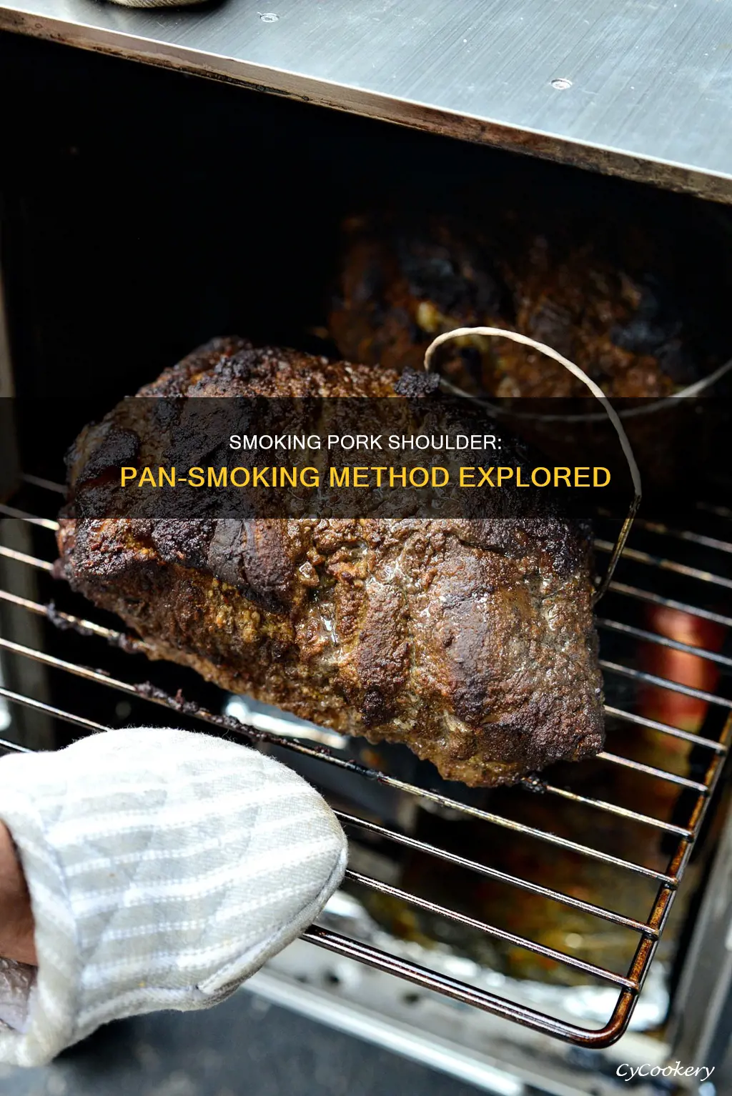 should I smoke my pork shoulder in a pan