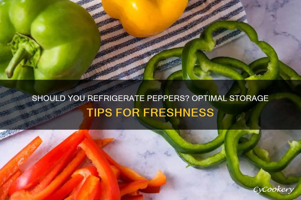should i store peppers in the refrigerator