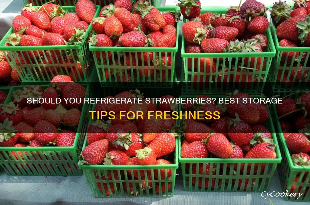 should i store strawberries in the refrigerator