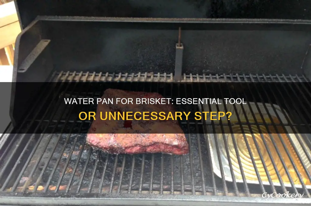 should I use a water pan when smoking brisket
