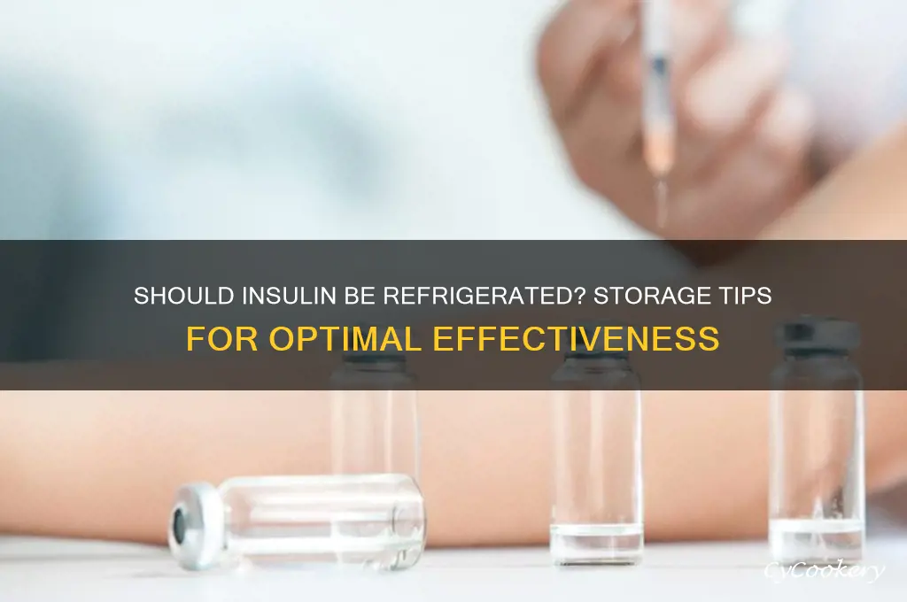 should insulin be kept in the refrigerator