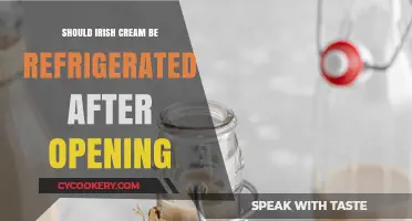 Should Irish Cream Be Refrigerated After Opening? Expert Tips
