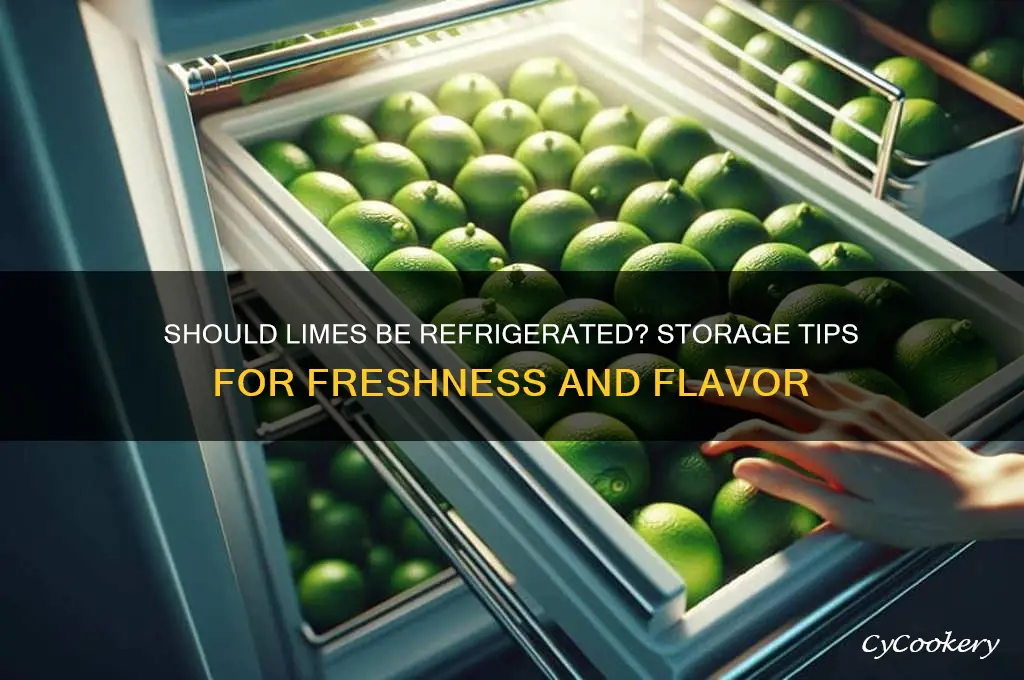 should limes be kept in the refrigerator