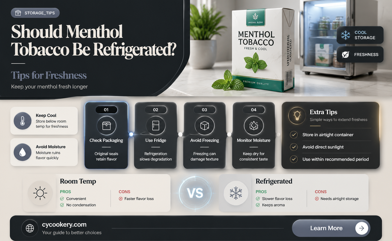 am i supposed to refrigerate my menthol tobacco