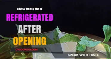 Should Mojito Mix Be Refrigerated After Opening? A Guide