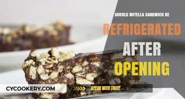 Should Nutella Sandwiches Be Refrigerated After Opening?
